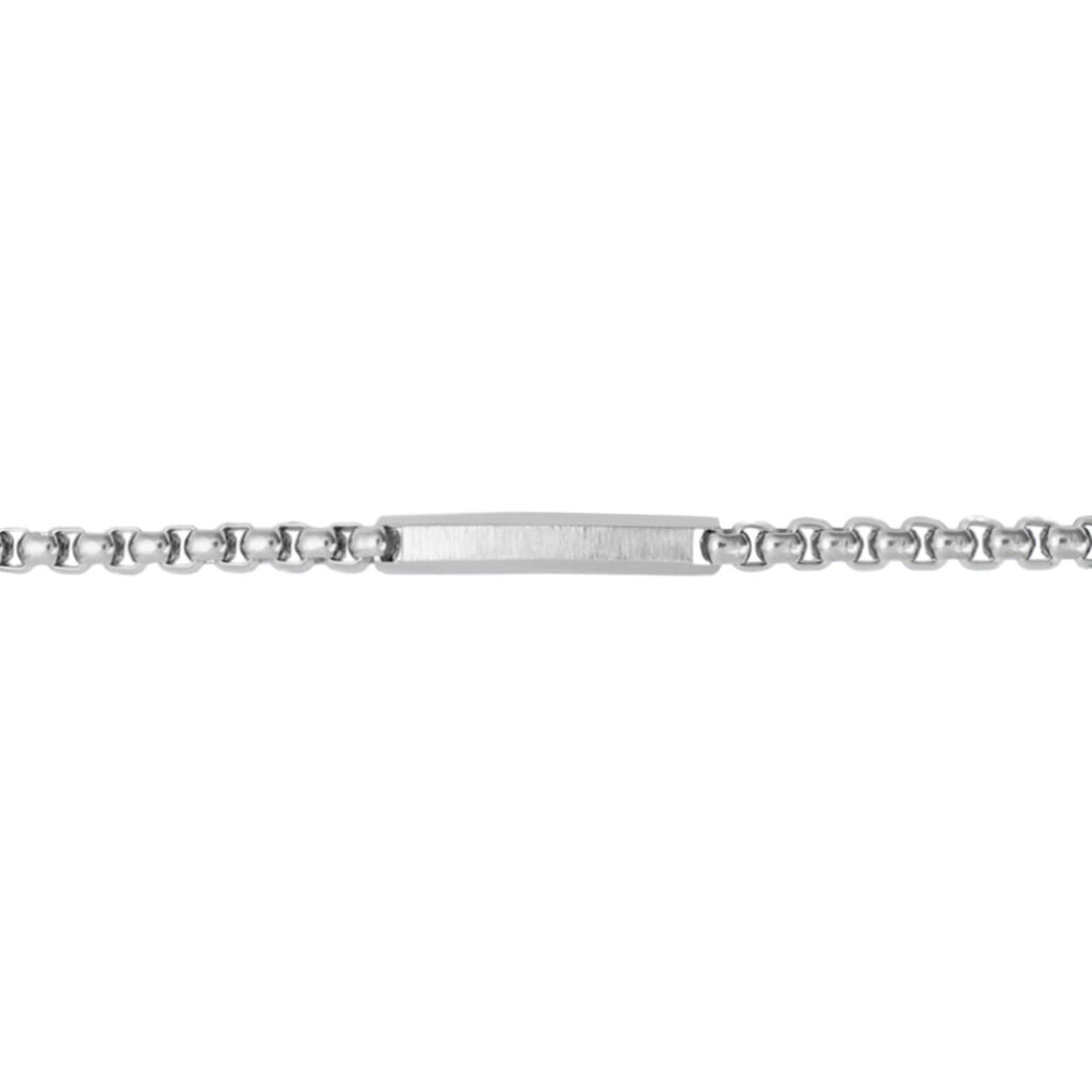 Bracciale Con Targhetta Man Code Acciaio - Bracciali con Incisione Uomo | Stroili
