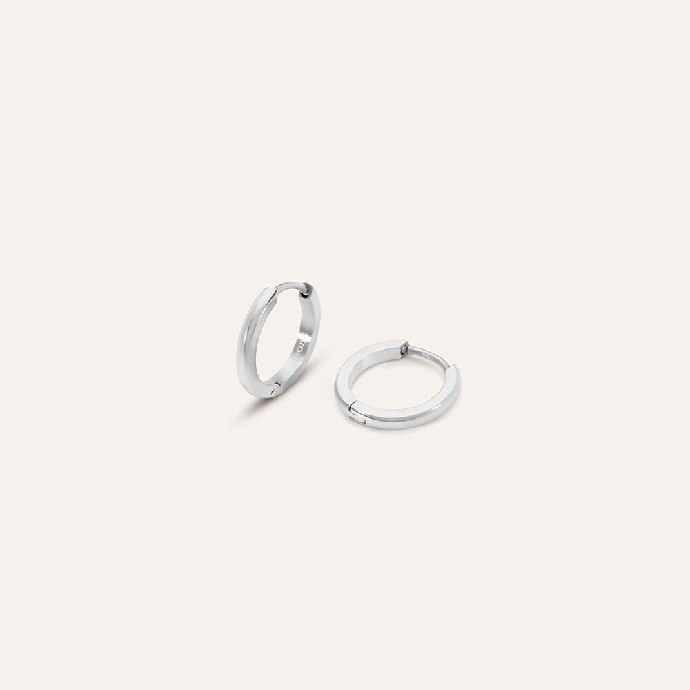 Orecchino uomo ear cuff in argento con zirconi neri | Gioielli