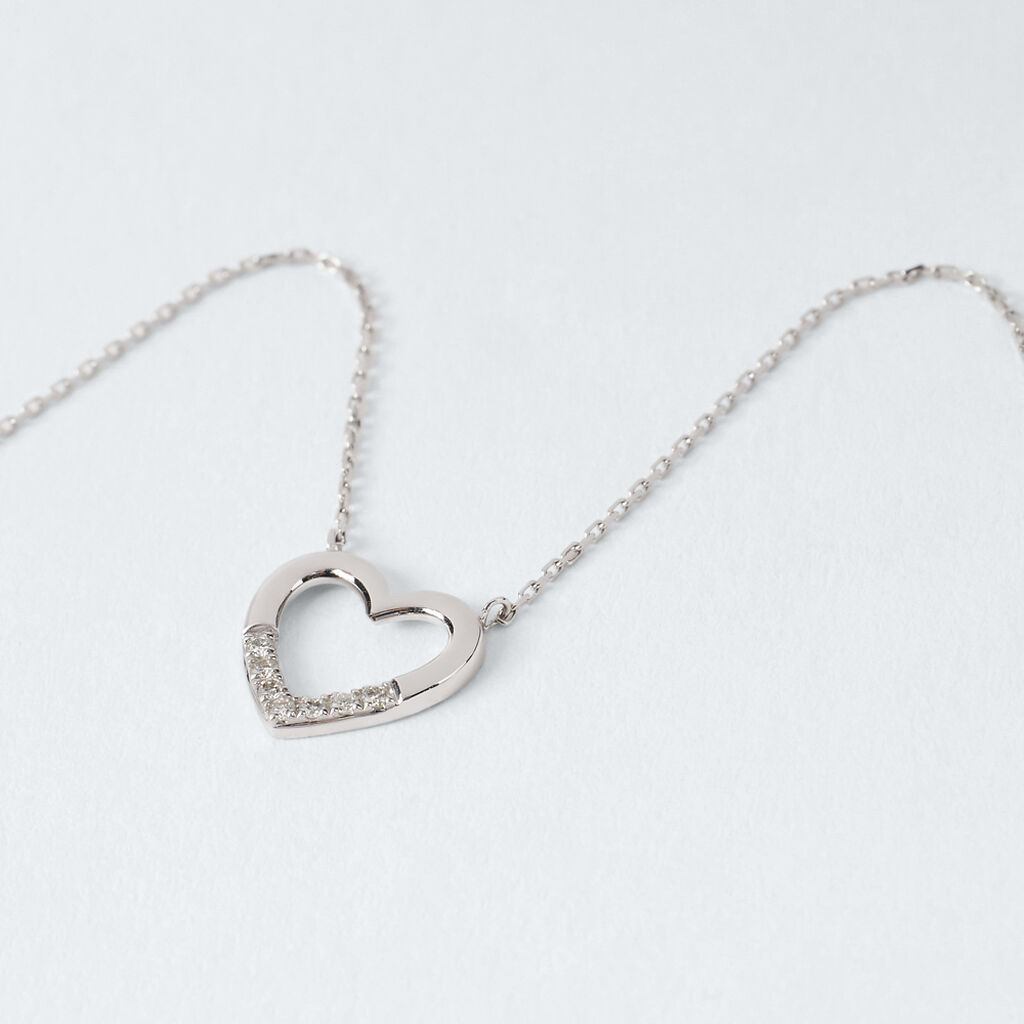 Collana Sophia Oro Bianco Diamante - Collane Donna | Stroili