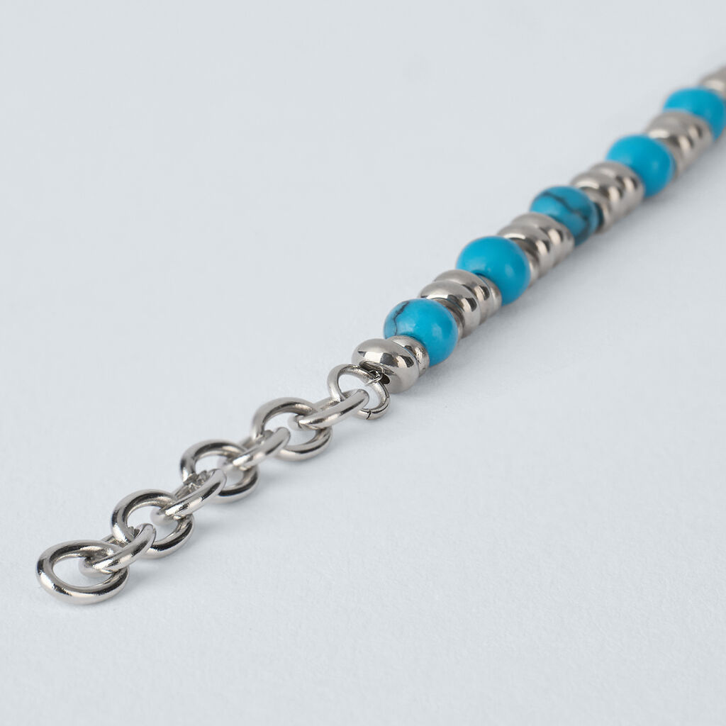Bracciale Man Code Acciaio Turchese - Bracciali Uomo | Stroili