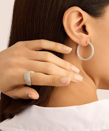 Anello Fascia Silver Shine Argento Rodiato Cubic Zirconia