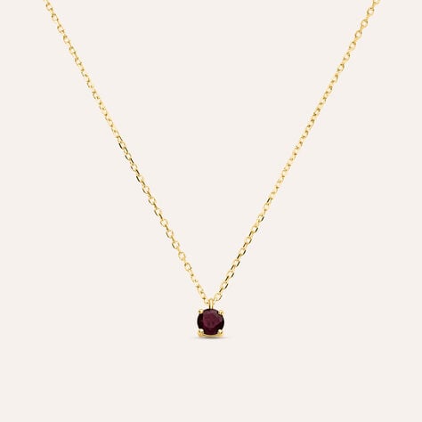 Collana Punto Luce Charlotte Oro Giallo Rubino - Collane Punto Luce Donna | Stroili