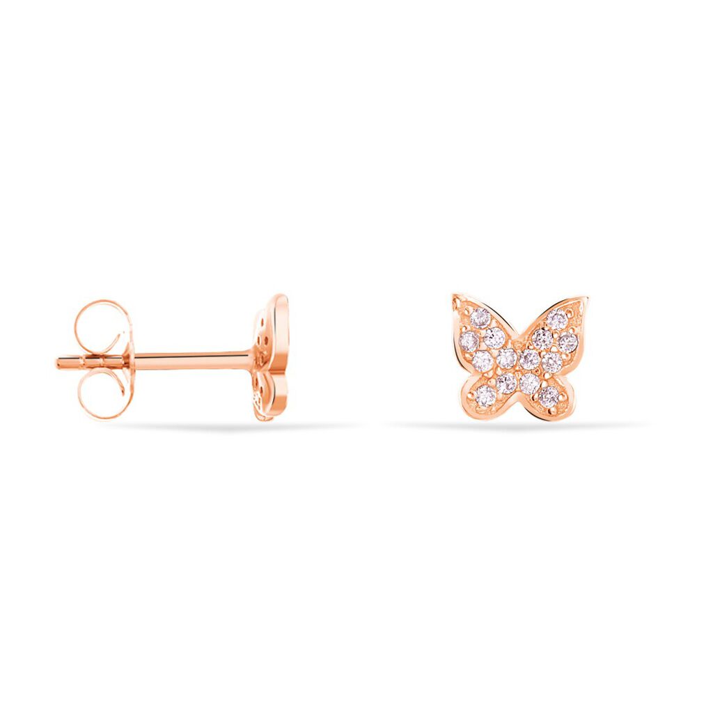 Orecchini Lobo Silver Moments Argento Rosa Cubic Zirconia - Orecchini a Lobo Donna | Stroili