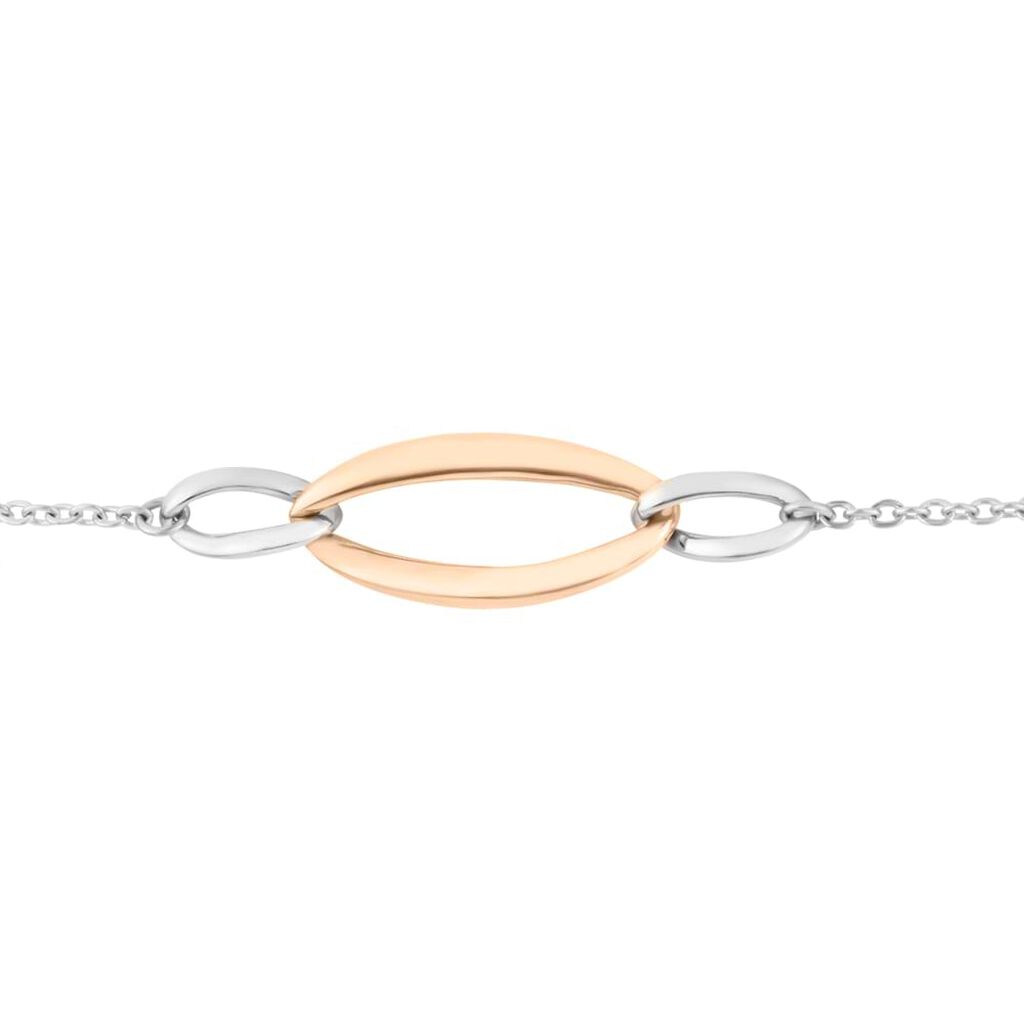 Bracciale Lady Code Acciaio Bicolore Bianco / Rosa - Bracciali Donna | Stroili