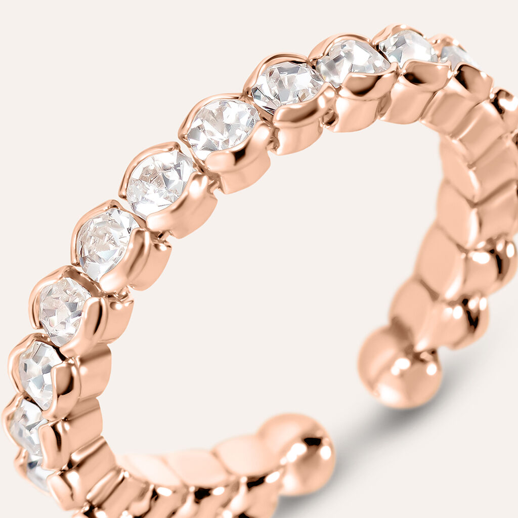 Anello Eternity Romantic Shine Metallo Rosa Cristallo - Anelli Eternity Donna | Stroili