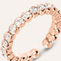Anello Eternity Romantic Shine Metallo Rosa Cristallo