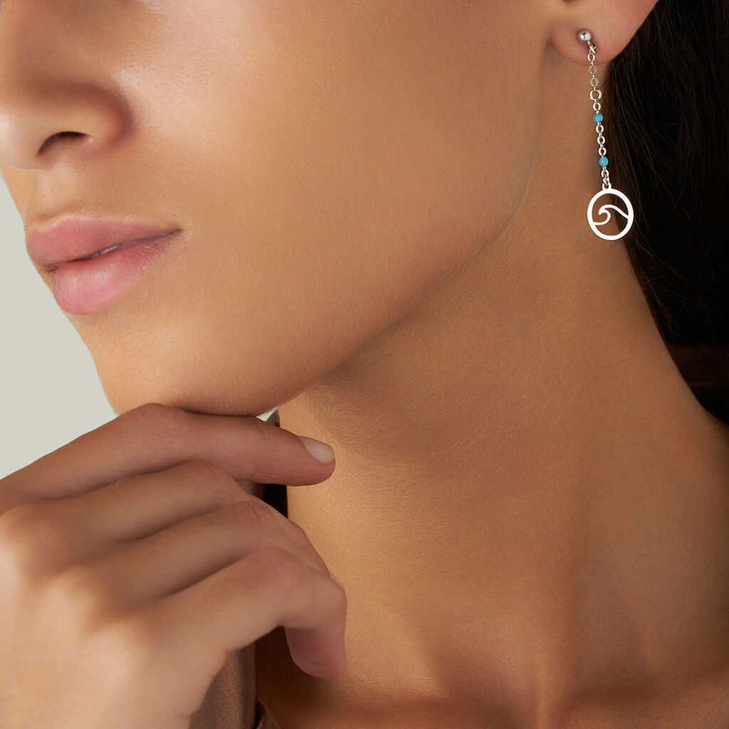 Orecchini Pendenti Silver Collection Argento Rodiato Pietra sintetica - Orecchini Pendenti Donna | Stroili
