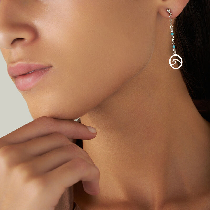 Orecchini Pendenti Silver Collection Argento Rodiato Pietra sintetica - Orecchini Pendenti Donna | Stroili