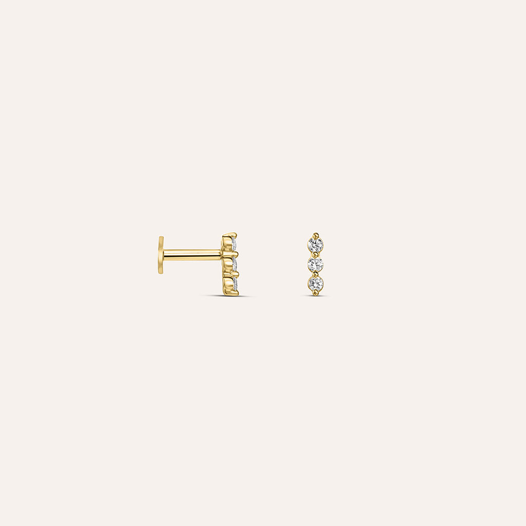 Piercing Orecchio Trilogy Diamade Glam Oro Giallo Diamante Lab-Grown - Piercing Orecchio Donna | Stroili