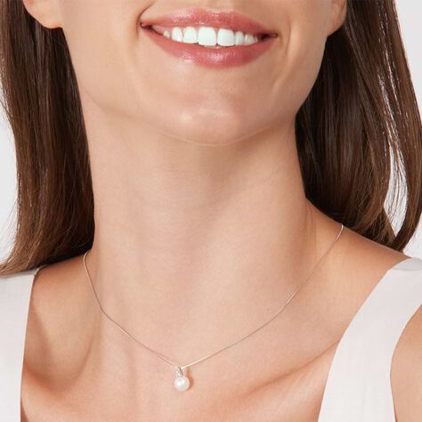 Collana Gold Pearls Oro Bianco Perla D'Acqua Dolce Diamante - Collane Donna | Stroili