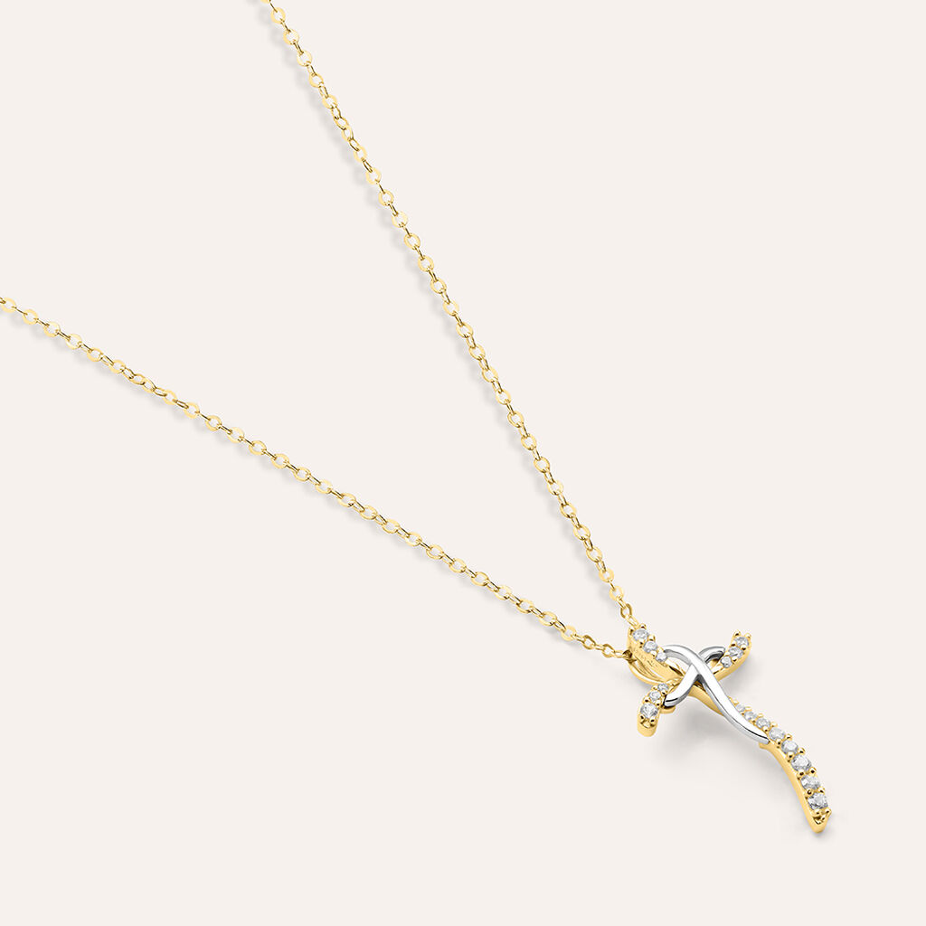 Collana Claire Oro Bicolore Cubic Zirconia - Collane Donna | Stroili
