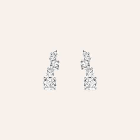 Orecchini Pendenti Silver Elegance Argento Rodiato Cubic Zirconia - Orecchini Pendenti Donna | Stroili