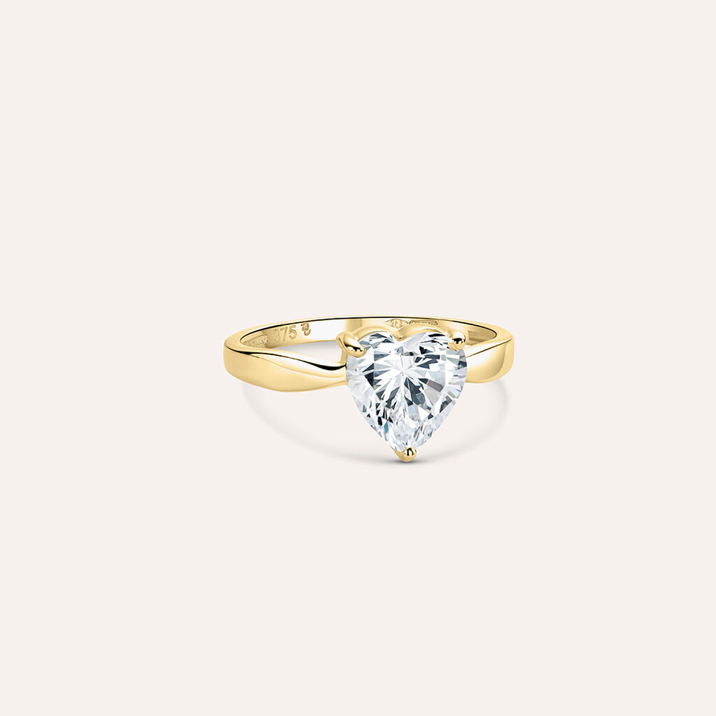 Anello Solitario Claire Oro Giallo Cubic Zirconia - Anelli con Pietre Donna | Stroili