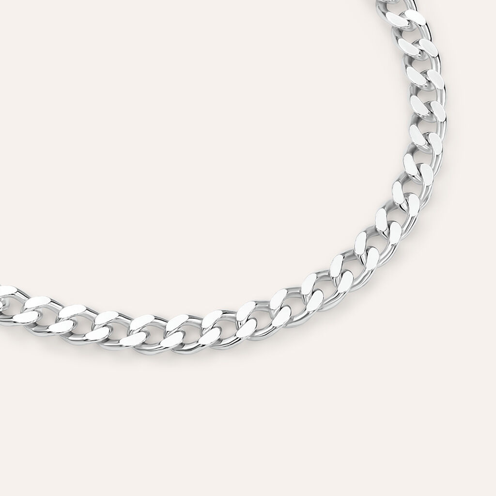 Bracciale Catena Gentleman Argento Rodiato - Gioielli Uomo | Stroili