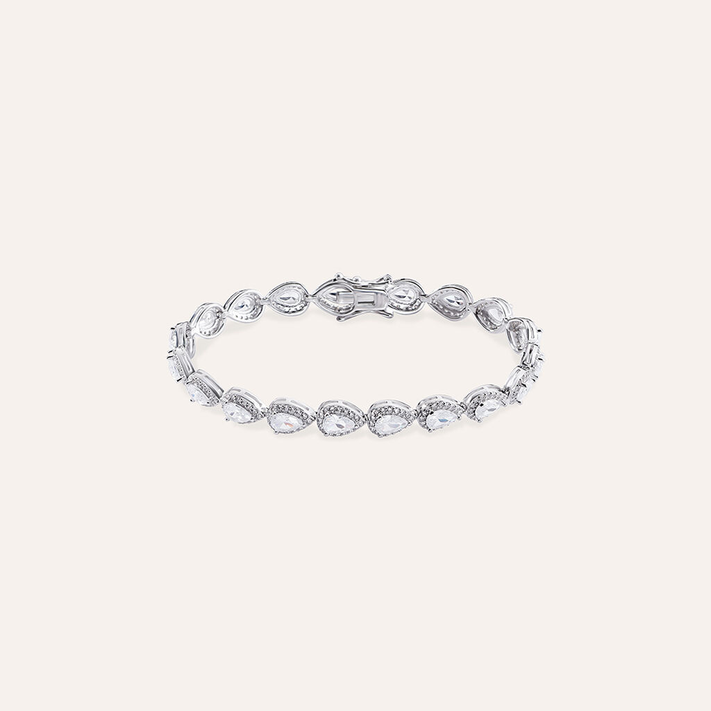 Bracciale Tennis Silver Elegance Argento Rodiato Cubic Zirconia