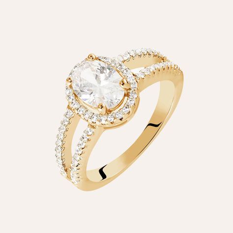Anello Golden Dream Placcato Oro Giallo Cubic Zirconia - Anelli con Pietre Donna | Stroili