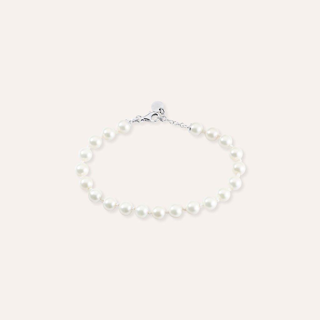 Bracciale Silver Pearls Argento Rodiato Perla sintentica