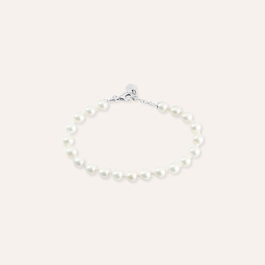 Bracciale Silver Pearls Argento Rodiato Perla sintetica