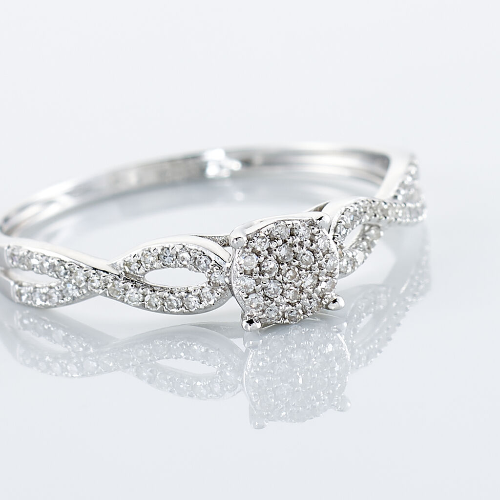 Anello Solitario Sophia Oro Bianco Diamante - Anelli con Pietre Donna | Stroili