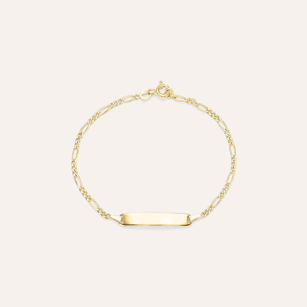 Bracciale Con Targhetta Religious Gold Oro Giallo - Bracciali Bambino | Stroili
