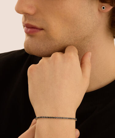 Bracciale Tennis L'homme Or Oro Bianco Spinello