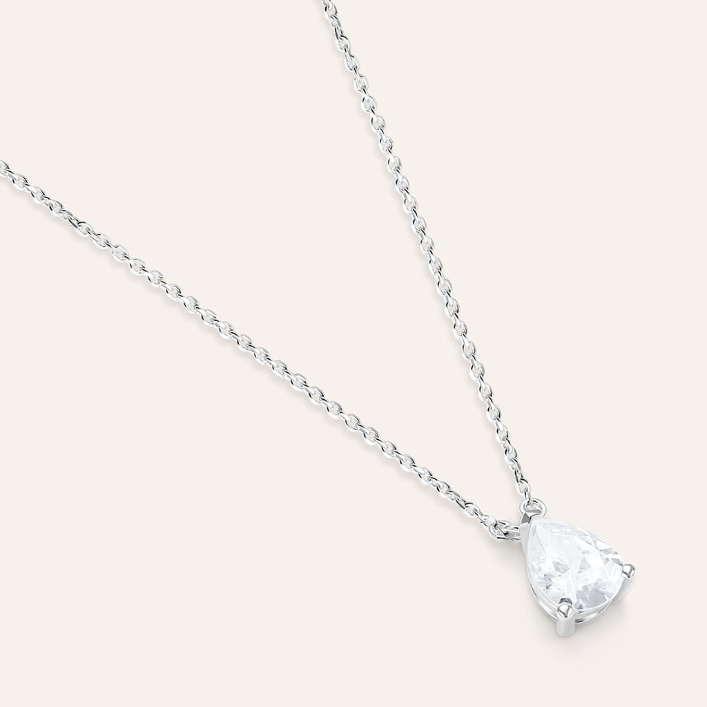 Collana Punto Luce Silver Elegance Argento Rodiato Cubic Zirconia - Collane Punto Luce Donna | Stroili