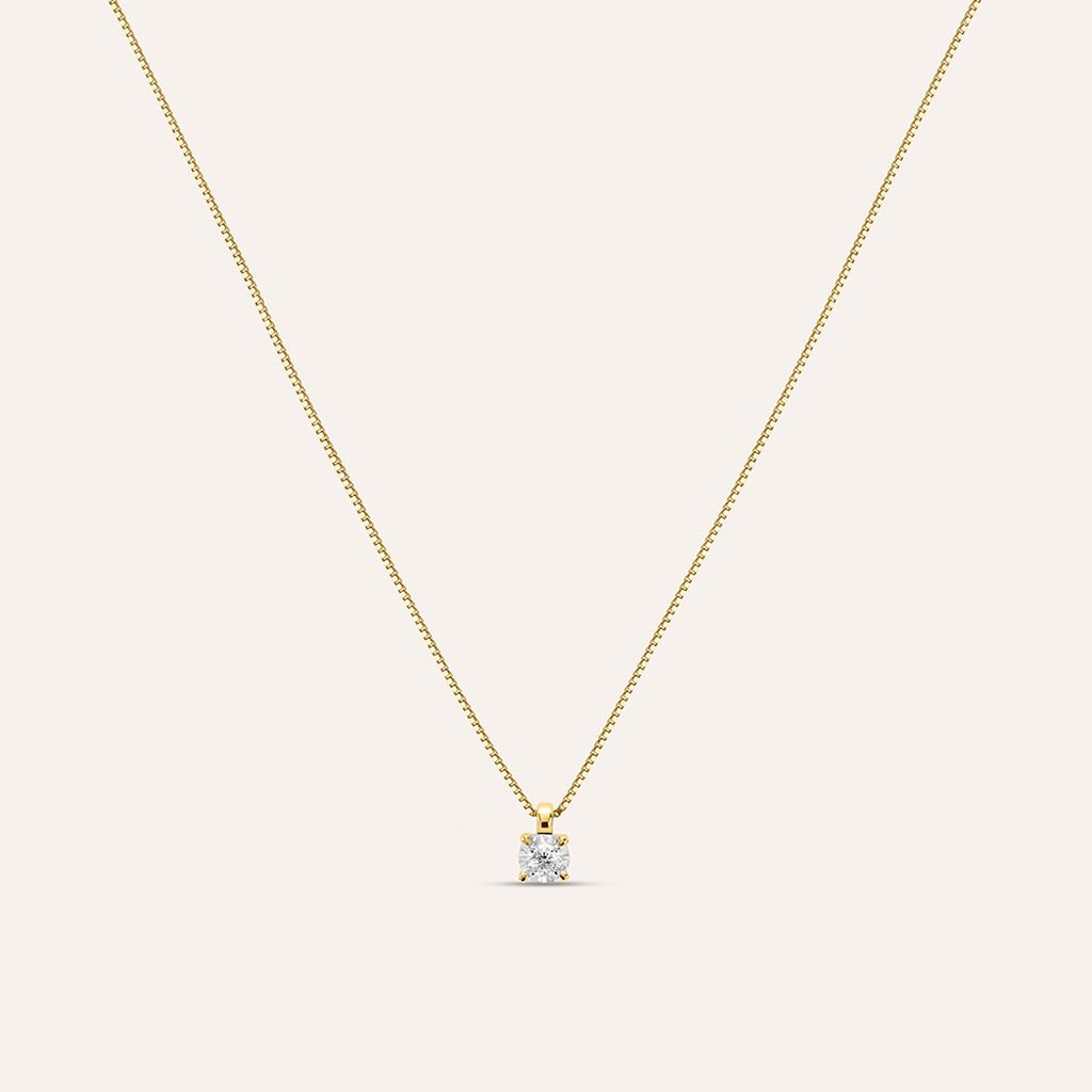 Collana Punto Luce Diamotion Oro Giallo Diamante