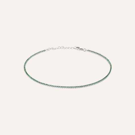 Cavigliera Tennis Silver Rainbow Argento Rodiato Cubic Zirconia - Cavigliere Donna | Stroili