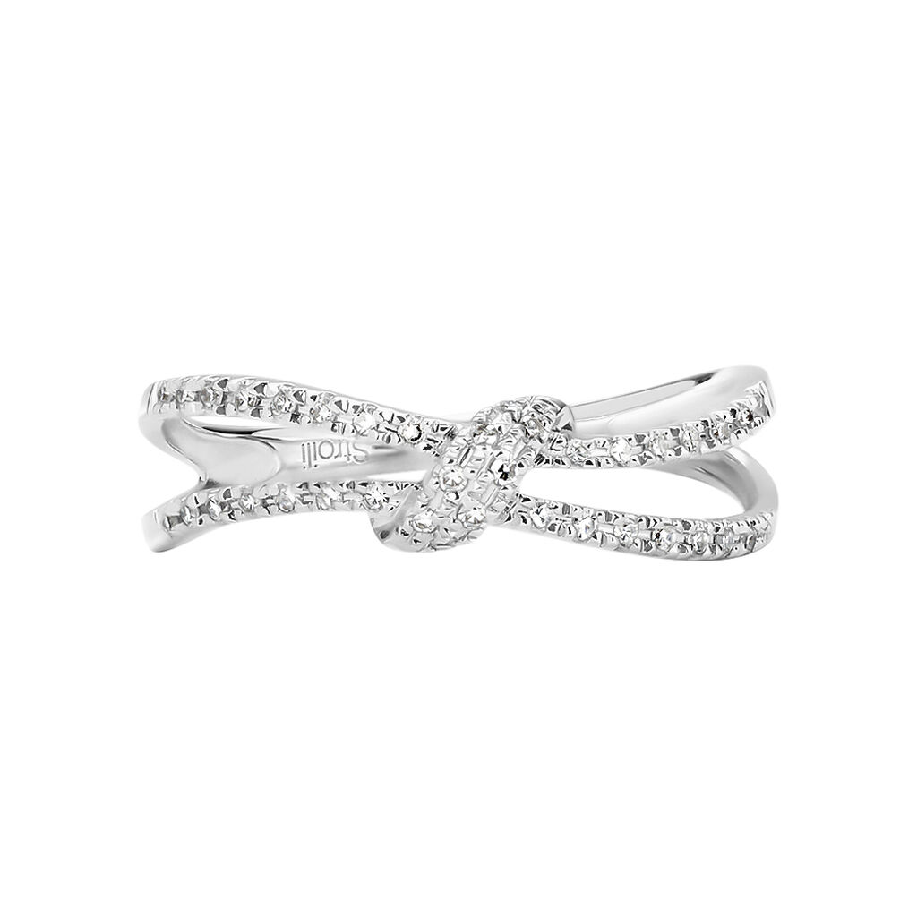 Anello Fantasia Sophia Oro Bianco Diamante - Anelli con Pietre Donna | Stroili