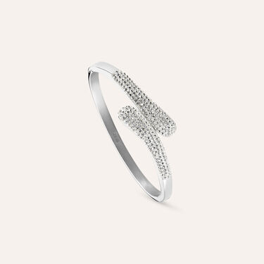 Bangle Aura Acciaio Cristallo