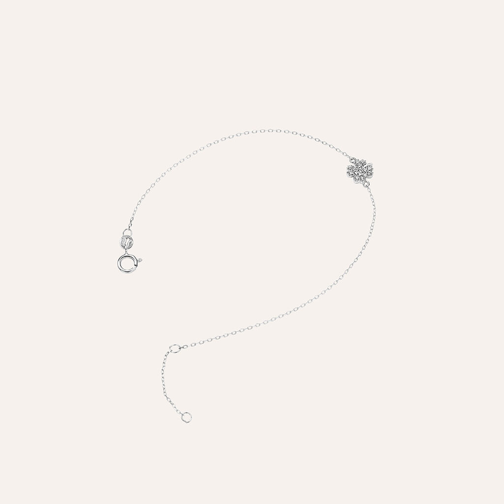 Bracciale Claire Oro Bianco Cubic Zirconia - Bracciali Amicizia Donna | Stroili