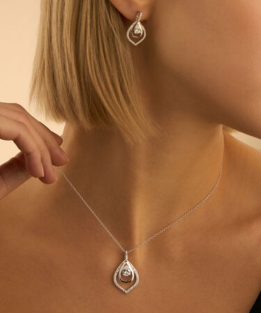 Collana Silver Elegance Argento Rodiato Cubic Zirconia
