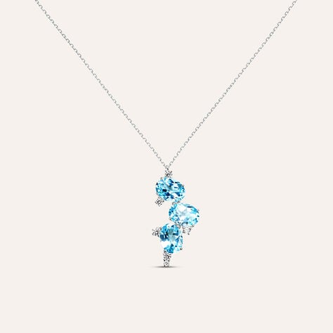 Collana Amélie Oro Bianco Topazio - Collane Donna | Stroili