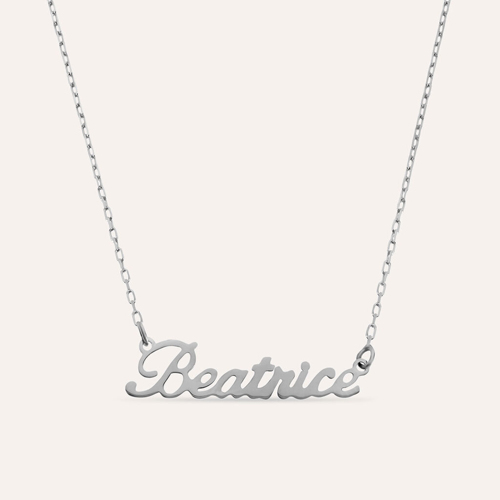 Collana Beatrice Gold Names Oro Bianco