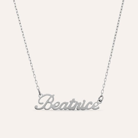 Collana Beatrice Gold Names Oro Bianco - Collane Unisex | Stroili