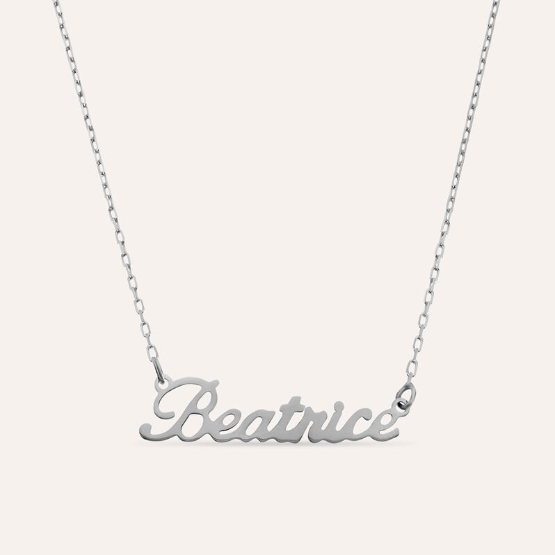 Collana Beatrice Gold Names Oro Bianco - Collane Unisex | Stroili