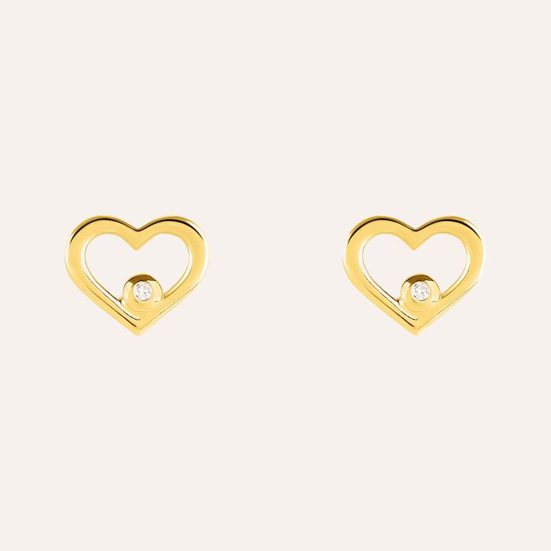 Orecchini Lobo Mon Petit Oro Giallo Diamante - Orecchini a Lobo Bambino | Stroili