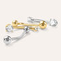 Piercing Ombelico Bon Ton Oro Giallo Cubic Zirconia