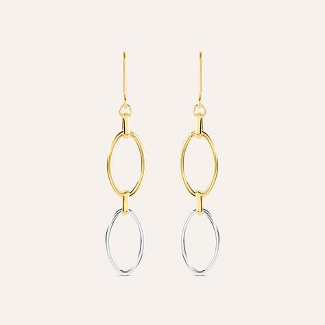 Orecchini Pendenti Beverly Oro Bicolore - Orecchini Pendenti Donna | Stroili