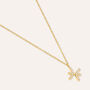 Collana Radiance Acciaio Dorato Cubic Zirconia