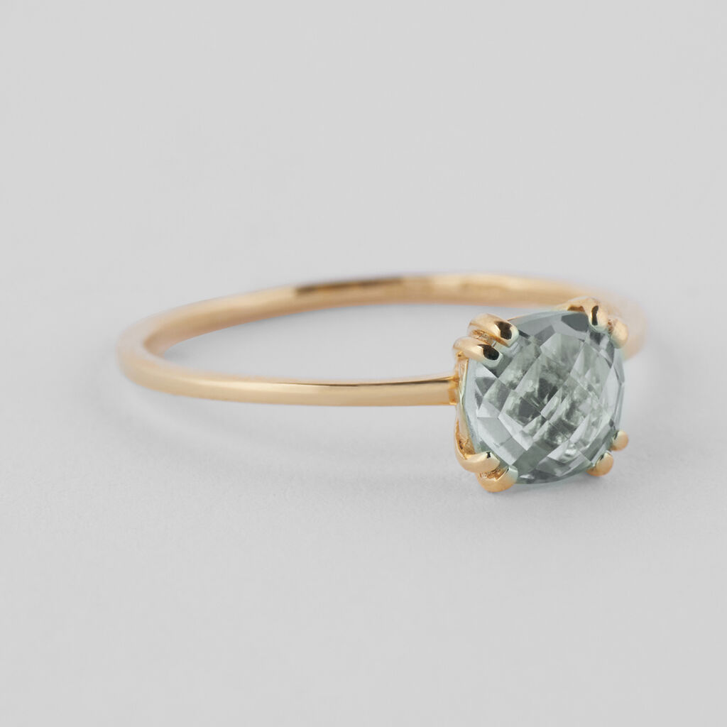Anello Solitario Amélie Oro Giallo Ametista - Anelli con Pietre Donna | Stroili