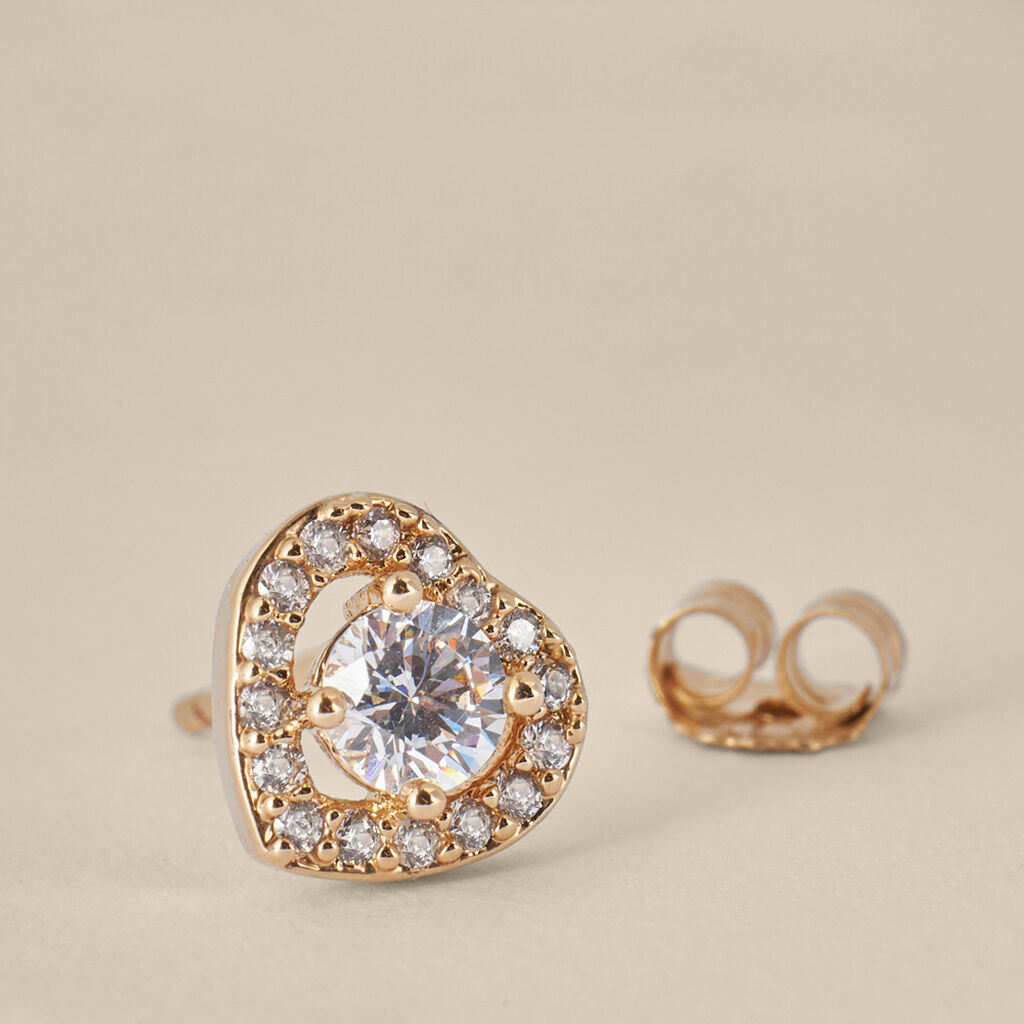 Orecchini Lobo Golden Dream Placcato Oro Giallo Cubic Zirconia - Orecchini a Lobo Donna | Stroili