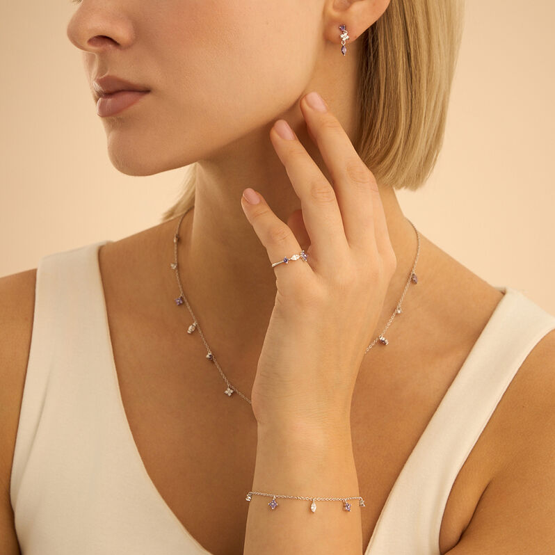 Bracciale Silver Elegance Argento Bianco Cubic Zirconia - Bracciali Donna | Stroili