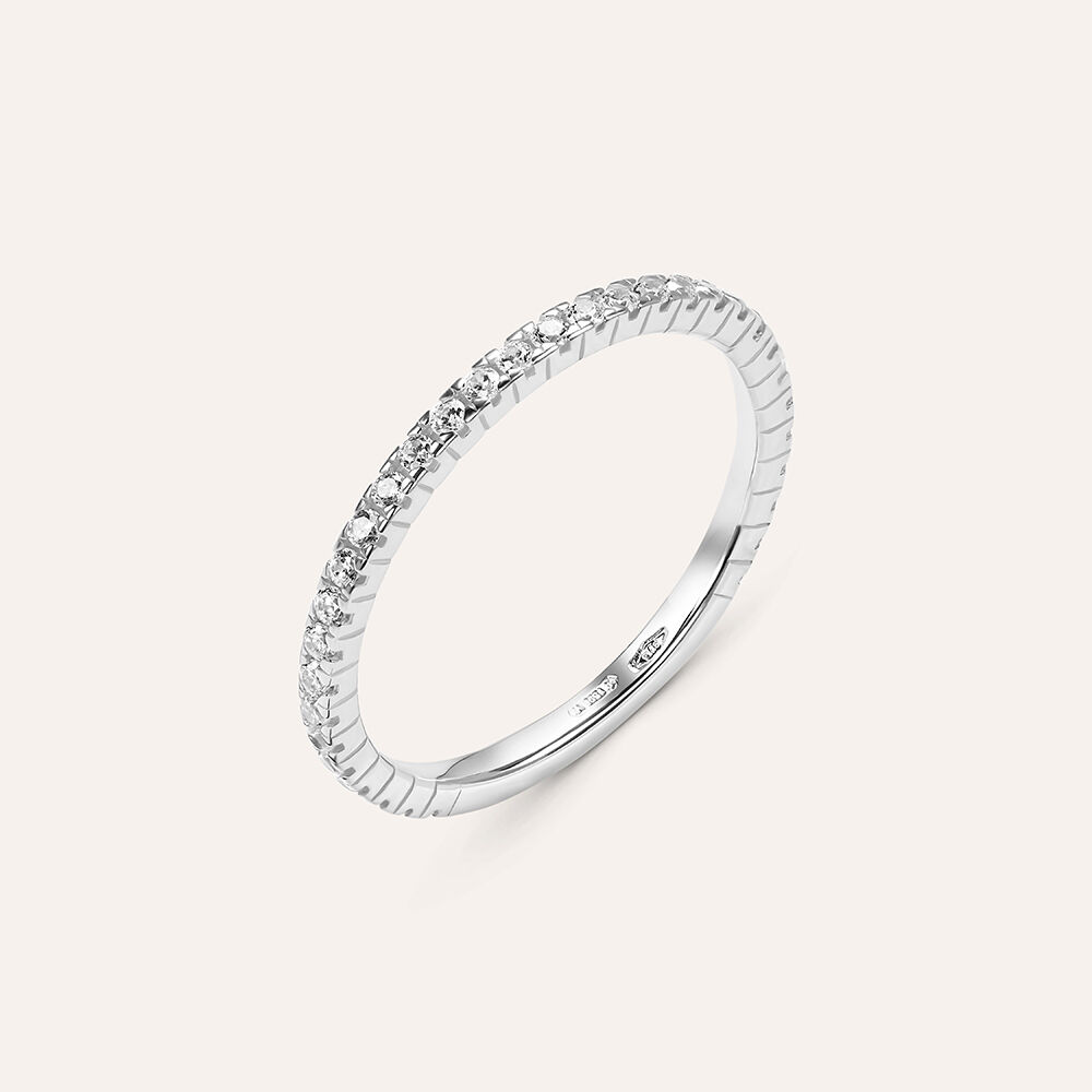 Anello Eternity Claire Oro Bianco Cubic Zirconia 1410509 Stroili