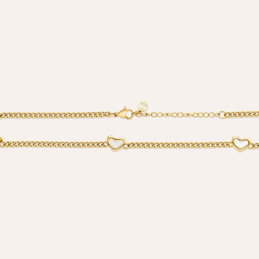Collana Lady Code Acciaio Dorato Madreperla - Collane Donna | Stroili