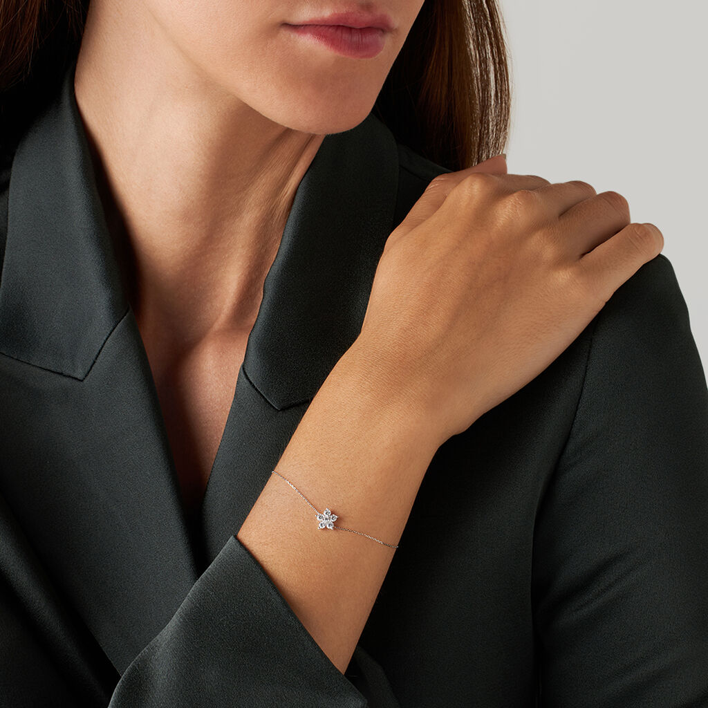 Bracciale Claire Oro Bianco Cubic Zirconia - Bracciali Amicizia Donna | Stroili