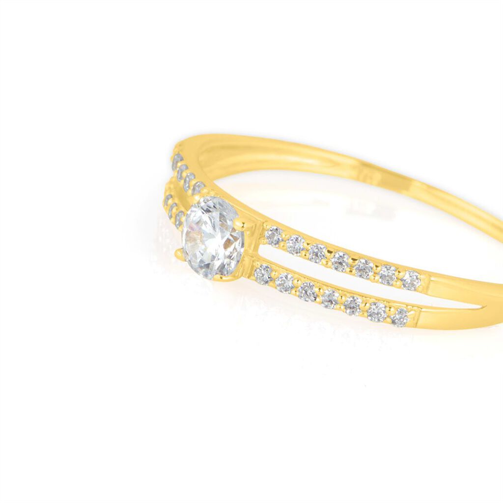 Anello Solitario Claire Oro Giallo Cubic Zirconia - Anelli con Pietre Donna | Stroili