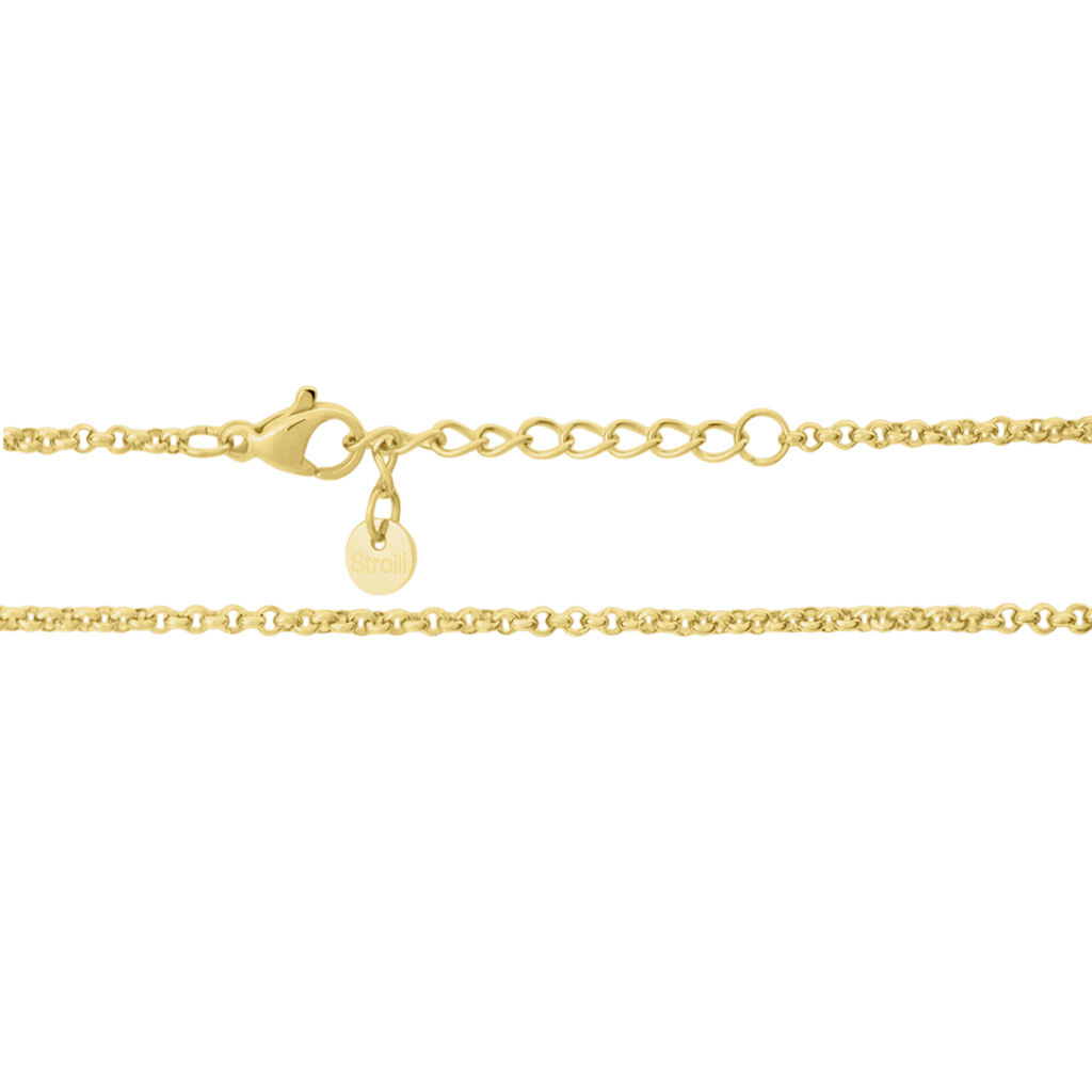 Collana Lady Phantasya Acciaio Dorato Cristallo - Collane Donna | Stroili
