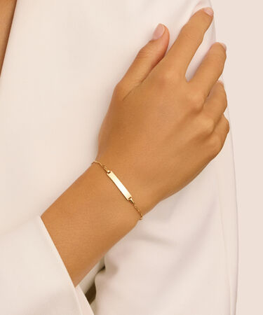 Bracciale Con Targhetta Religious Gold Oro Giallo