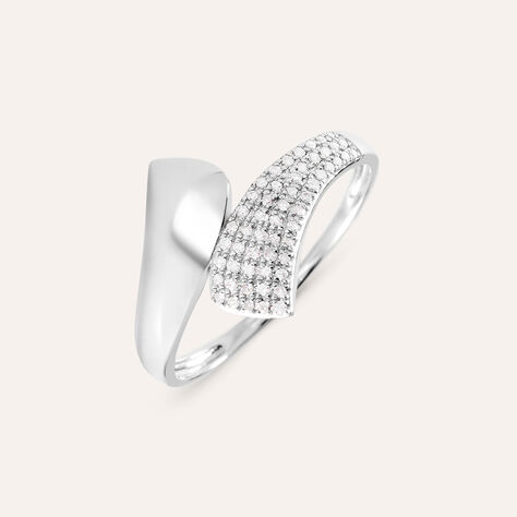 Anello Fascia Sophia Oro Bianco Diamante - Anelli con Pietre Donna | Stroili
